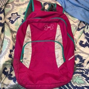 Pink/teal under armer backpack